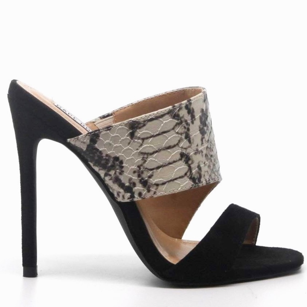 🚨LAST ONE - SIZE 7.5 🚨 Snake Skin Stiletto Mules - Picture 3 of 5